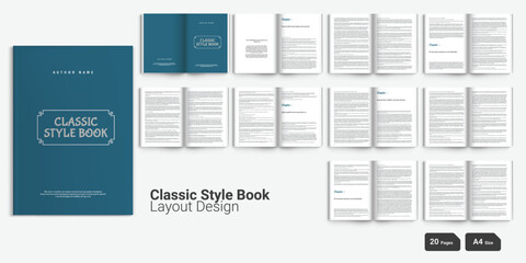 Classic Style Book Layout Design