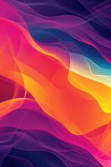 Fototapeta premium Abstract colorful background with flowing curved lines and vibrant colors