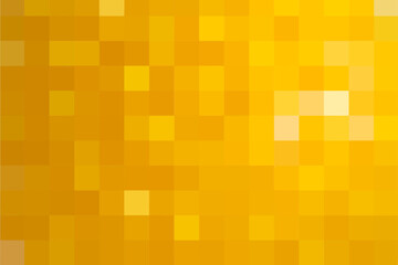 Gradient yellow background. Creative texture from yellow squares for publication, design, poster, calendar, post, screensaver, wallpaper, postcard, cover, banner, website. Vector illustration