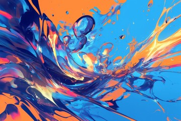 A world of water droplets, full of movement