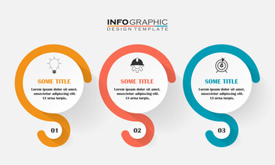 Naklejka premium mission,vision,values,graphic design template.with 3 options.