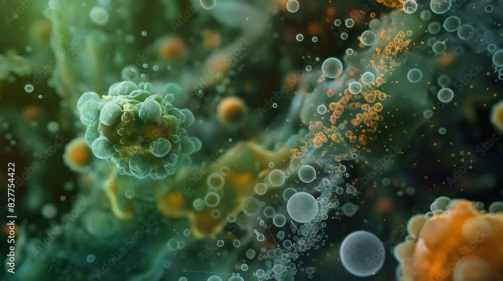 Poster 3. **cellular symphony**: showcase the dynamic movement and interactions of microorganisms in a micr