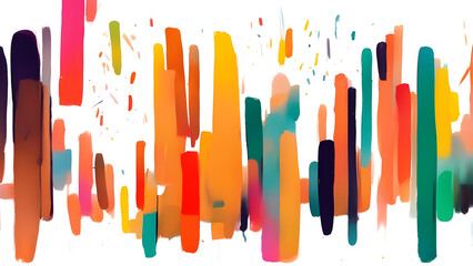 Colorful abstract background with brush strokes. Vector illustration for your design