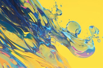 A world of water droplets, full of color