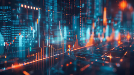 Obraz premium A macro view of a financial report with highlighted figures and charts, showcasing detailed analysis.