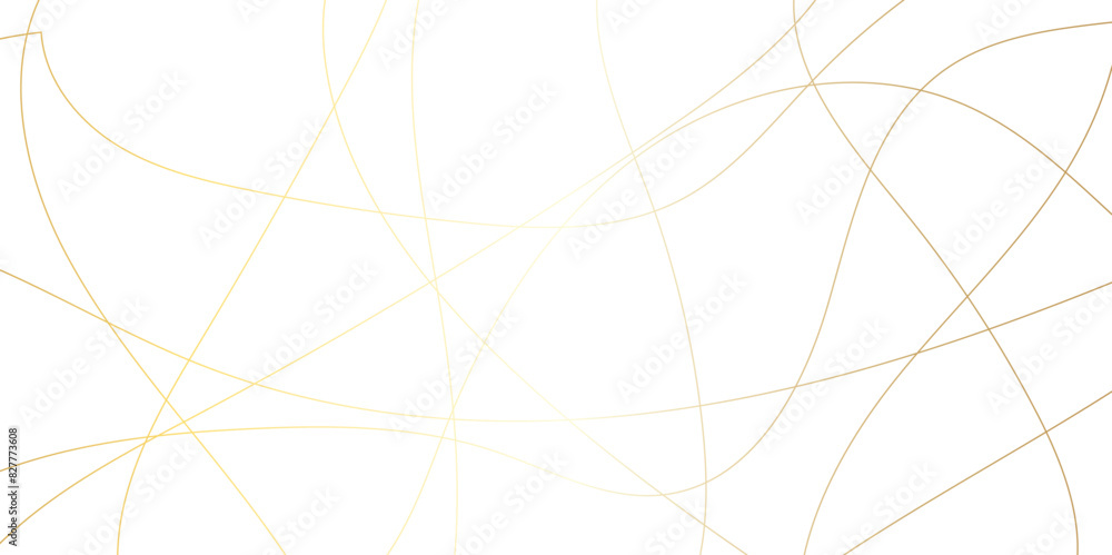 Poster abstract wavy lines flowing curve golden gradient color on transparent background. abstract white ba