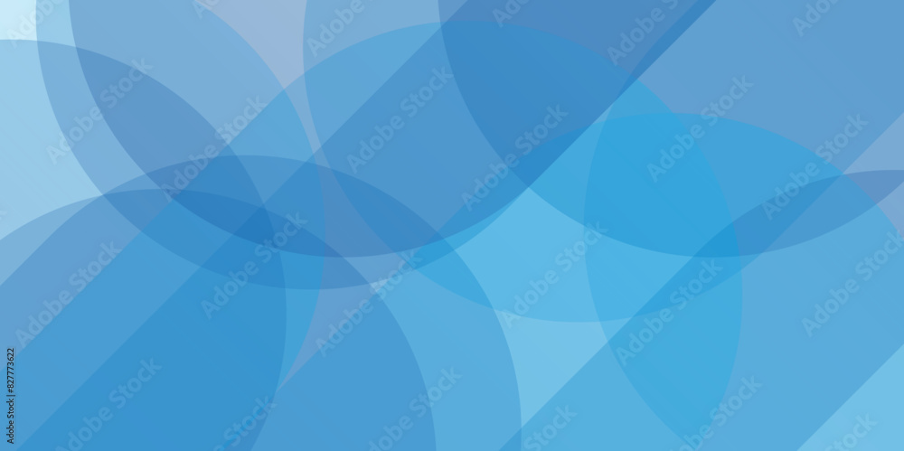 Wall mural abstract blue background with waves. light curve line motion technology.