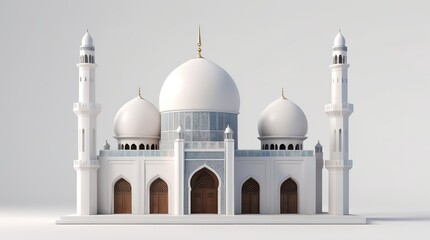 Obraz premium 3d rendering of miniature mosque