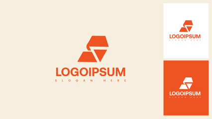 Modern Abstract Shapes Company Logo