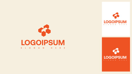 Modern Abstract Shapes Company Logo