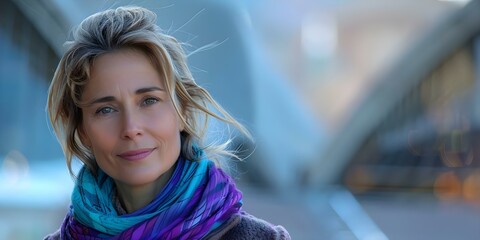Portrait of a woman in her 40s at Sydney Opera House. Concept Portrait Photography, Headshot Poses,...