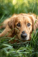 Ticks in the park on pets. Selective focus.
