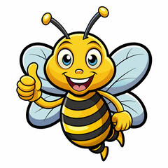 icon-of-a-big-honey-bee-giving-a-thumbs-up-and-smi