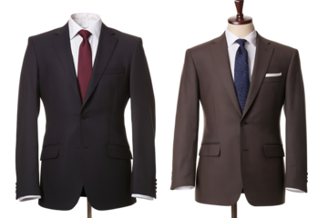 black and brown suit cut out
