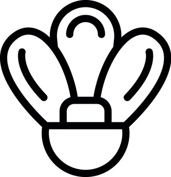 recommend clip art: Simplified line art icon of a clamshellstyle lightbulb on a white background