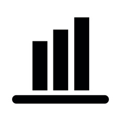 graph with arrow simple icons set. Vector illustration
