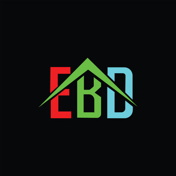 EBD Letter Initial Logo Design Template Vector Illustration