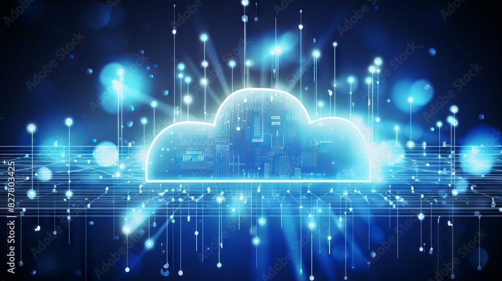 Poster futuristic cloud computing: transferring big data over the internet with advanced digital technology