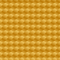 Abstract yellow-gold volumetric background. Geometric pattern.