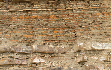 Interesting natural rock stratas by the side of Aladag road on Taurus Mauntains