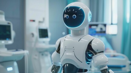 Medical AI bot providing health recommendations to patients via digital assistants and real-time data projections