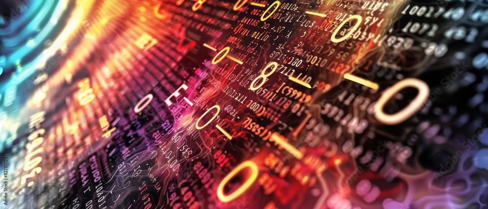 Poster close up of computer screen showing numbers