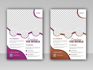 Travel agency flyer design