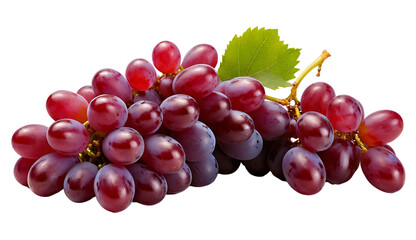 Fototapeta premium red grapes isolated on white