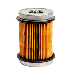 Automotive Oil Filter. Isolated on transparent background.