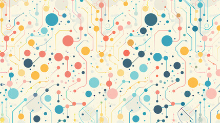 Abstract Mindmap Design Background - Clean and Modern Concept