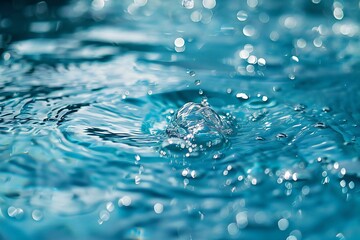 A close up view of water in aqua blue, high quality, high resolution