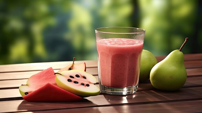 juice fruits with tabale UHD Wallpaper