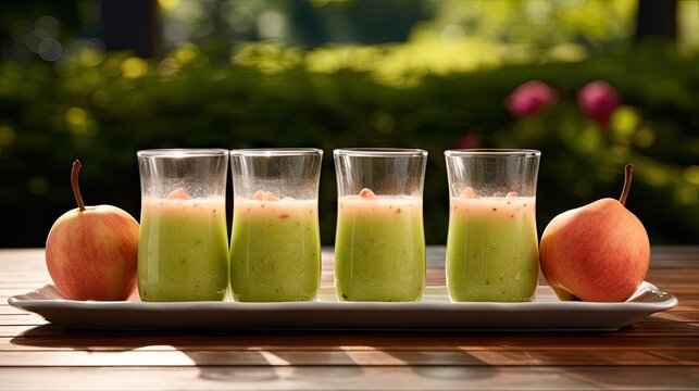 juice fruits with tabale UHD Wallpaper