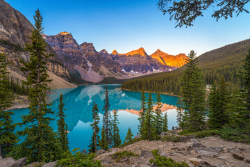 Morain Lake Sunrise