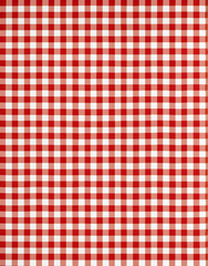 Estampa de pano de piquenique, pano xadrez vermelho vem branco 