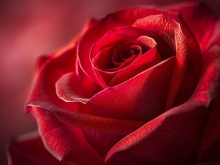 Close-Up of a Red Rose With Blurry Background