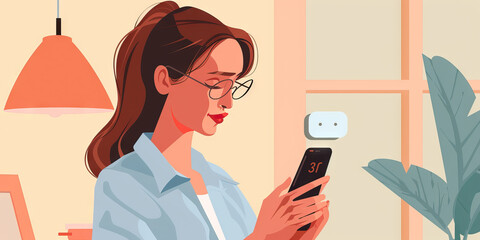 A businesswoman uses her phone's AI assistant to organize her daily schedule, ensuring maximum efficiency
