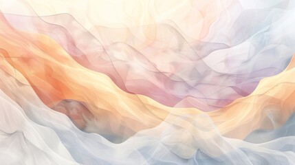 Obraz premium Gentle Misty Watercolor Landscape