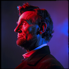 Modern AI Portrait of Abraham Lincoln (Make Abraham Great Again)