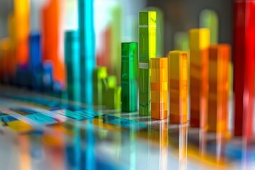 Rising statistics show growing trends and positive data, indicating progress and improvement