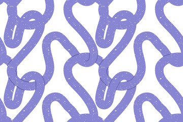 Hand drawn seamless pattern with cute squiggles with texture noise dirty dust. Vector illustration of bright colored doodle scribble.