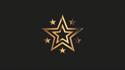 Obraz premium Icon of a logo featuring a star design