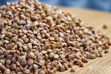 Buckwheat Nutritional Visual. Focus on the nutritional aspect of buckwheat, ideal for health-conscious audiences.