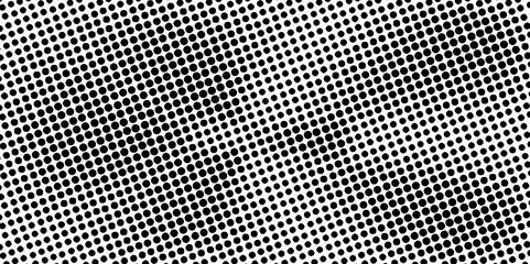 Black and white of halftone dots background pop art template texture vector illustration, black and white distress dot texture background seamless vintage halftone dot pattern background.