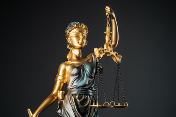 Lady Justice with balance scales