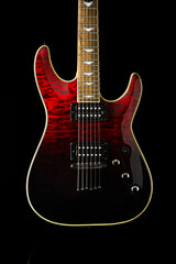 Electric guitar on the dark background