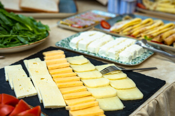 Hotel food, service industry concept