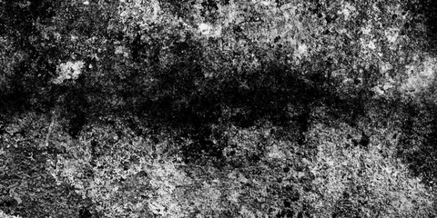 Obraz premium Black and white abstract grunge old concrete wall texture stain isolated overlay decorative vintage background.