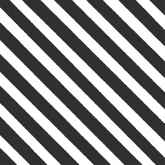 手描きの黒と白の斜めストライプの背景 - シンプルでおしゃれなバナー - 正方形
