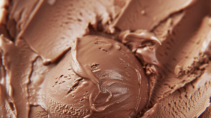 Close-up of a delicious chocolate ice-cream for background
